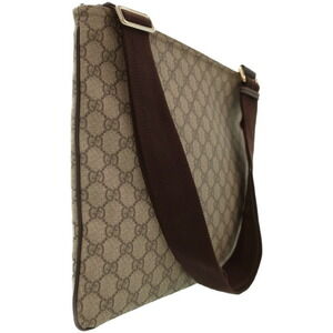Gucci Brown Plus Supreme Bag Crossbody Messenger GG